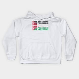 Free Palestine Support Palestine Kids Hoodie